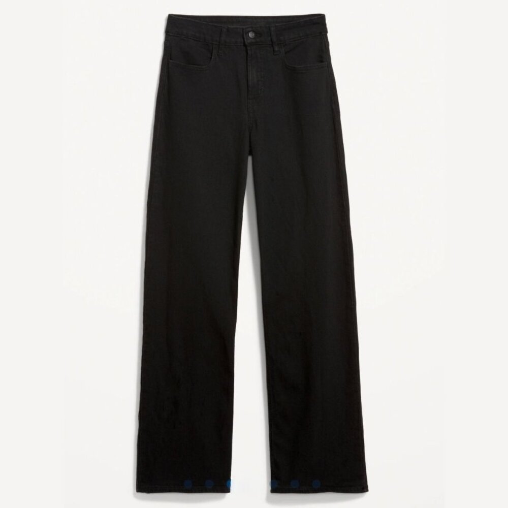 Black Wide Leg Women's Jeans - 4 Tall